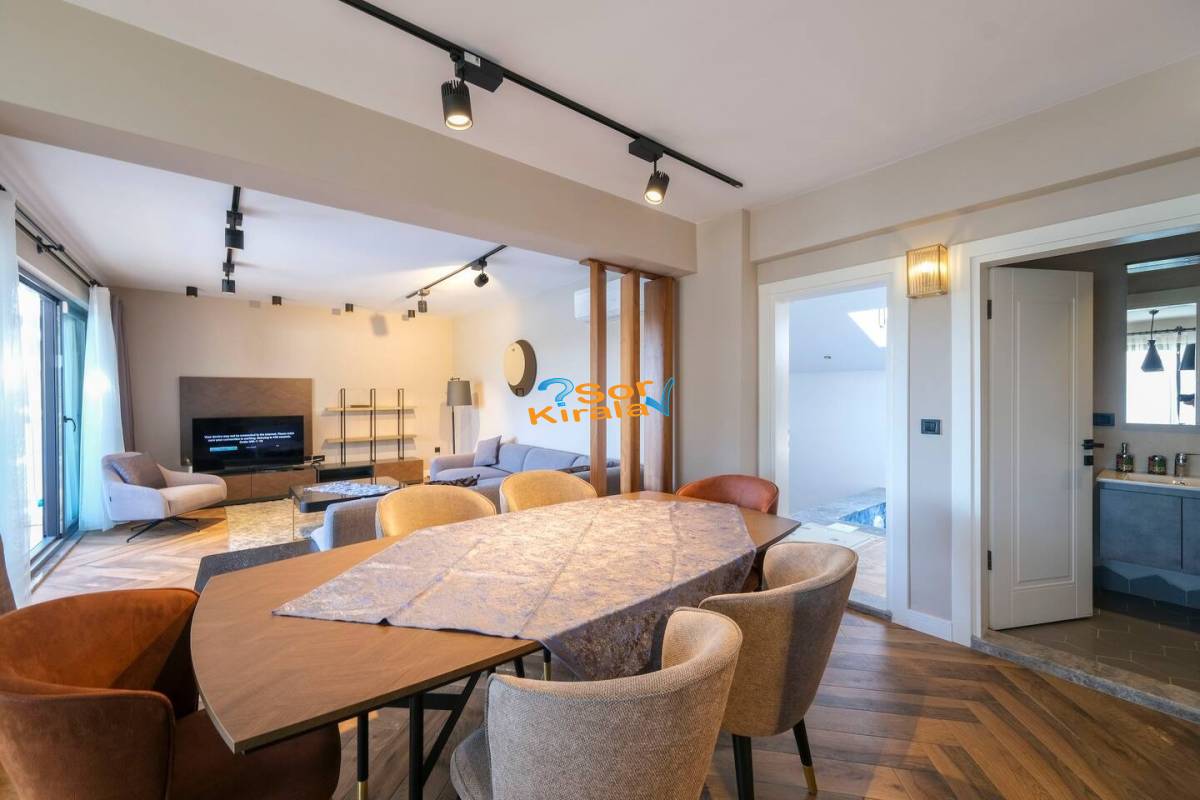 Fethiye Çalış Plajı, Kapalı Havuzlu, Sauna, Hamam, Jakuzili 3+1 Villa Royal 2